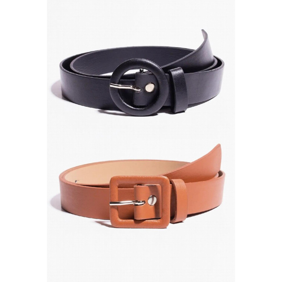 Womens Brown-black 2gang Belt Women S Belt Special Production Women S Belt-image-OPC-PCQP8JB-NEW