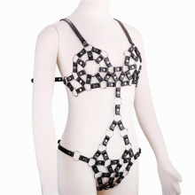 Sexy Women Bra Harness Body Bondage Cage Belts Gothic Corset Pastel Bondage Bralette Binding Harness Belt