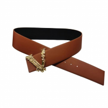 Luxuey High Split Leather Wide Women Belts Letters Buckle Waist Cummerbunds for Dress