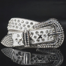 Female Rhinestone Studded Belt Womens Leather Belt Belts for Woman Vintage Harajuku Goth