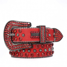 Rhinestone belt, high-end mens and womens belt, European and American hip-hop punk style, outdoor trend, versatile belt