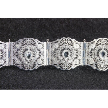 Neovisson Morocco Women Belt Chain Crystal Metal Waistband Morocco Wedding Caftan Dress Belt Adjustable Length