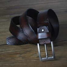 High Pin Buckle Masculine Strap For Jeans Mens Belts Full Grain cowhide Retro Leather Belt Male