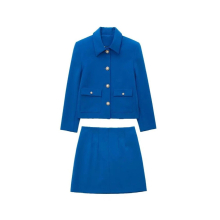 Women Suits With Skirt Cropped Blazer 2 Piece Set Women Short Jacket Suit Skirt And Jackets Mini Female Suit