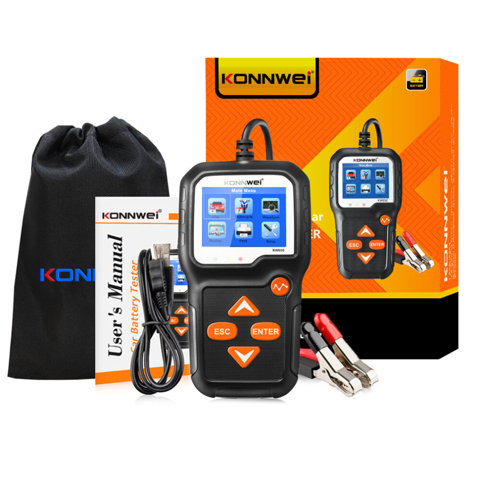 Konnwei Kw650 6V- 12V Car Battery Tester 8784498757555