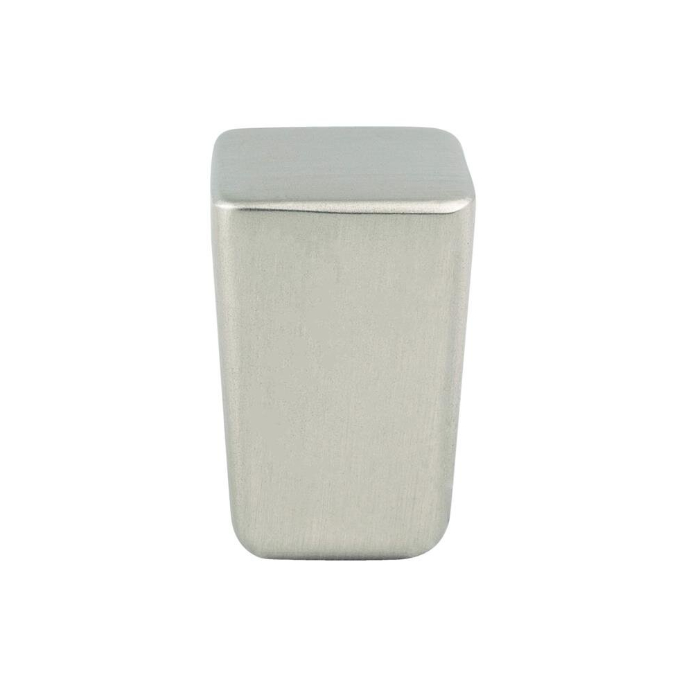 Mini Zinc Square Knob, Brushed Nickel - Small 748702700988