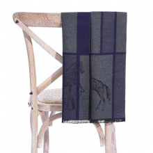 European and American Style Warm Scarf for Men. Cashmere Like Scarf In Winter. Mens Scarf with Horse Pattern