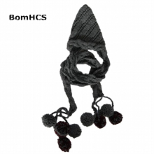 Beanie Scarf & Gloves Winter Warm Thick Knitted Hat Christmas Gift Caps