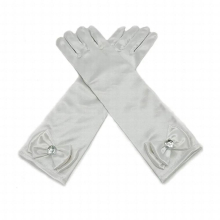 12 Pair Girl Solid Bowknot Princess Formal Glove For Wedding Party Birthday Gift Christmas