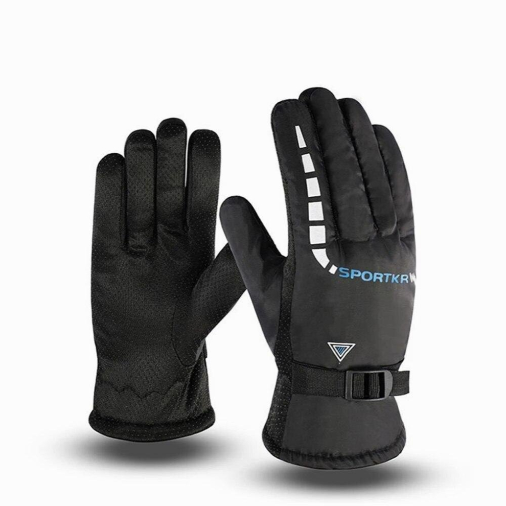 Full Finger Cycling Gloves Outdoor Sports Winter Skiing Gloves For Men And Women Thicken Lined Warm Motorcycle Gloves Multicoloured 885658192068