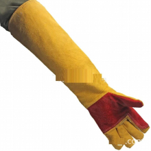 Welding Gloves BBQ Kitchen Stove Heat Puncture Resistant Pet Training Thick Leather Gloves Garden Sports Wear-resisting Gloves