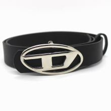 Men's Belt Vintage A Letter Oval Metal Snap Buckle PU Decorative Belt Jean Waistband Jeans Decoration