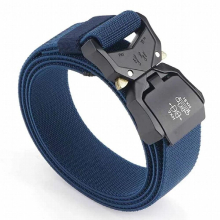 Comfortable High Male Belt Elastic Jeans Belt For Men Aluminum Alloy Pluggable Buckle Training Tactical Belts