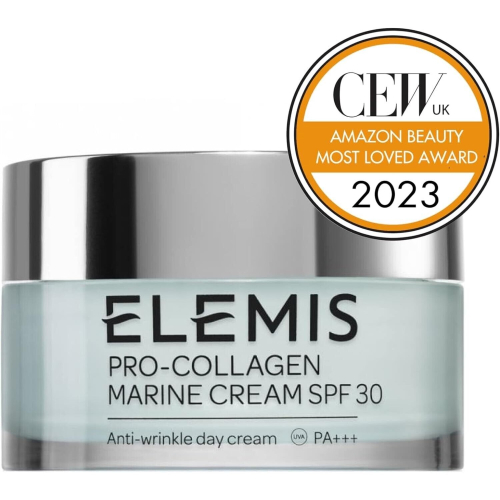 Elemis Pro-Collagen Marine Cream SPF30 Day Cream 50ml – Hydrating Anti-Wrinkle Gel-Cream Texture