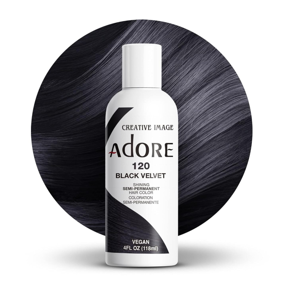 Adore Shining Semi Permanent Hair Colour 120 Black Velvet