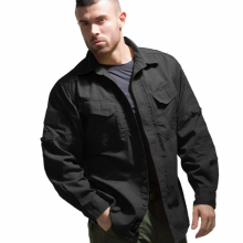 Military Outdoor Tactical Camouflage Long-sleeved Shirt Mens Wear-resistant Cover Commuter Casual Field Combat Training Uniform
