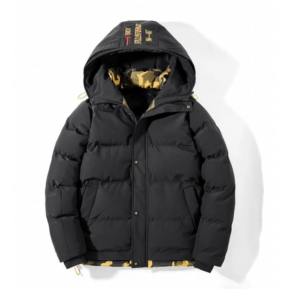 Mens Thicken Hooded Coat Outdoor Windproof Cotton Jackets Large Size Warm Padded Parka Coats for Men-image-OPC-PCQPQFV-NEW