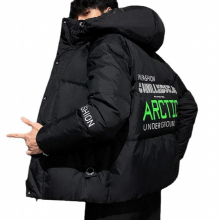 Men Harajuku Colorful Bubble Coat Winter Jacket Mens Streetwear Hip Hop Parka Yellow Clothes Puffer Jackets