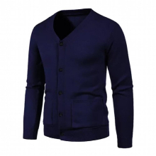 New2022 Autumn Men's Cardigan Coat Men Slim Fit Knitted Sweater Solid Single Breasted Sweaters Coats Top