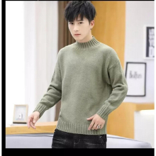 New2022 Autumn Men's Striped Turtleneck Sweater Male Sexy Slim Fit Solid Knitted Pullovers Tops Casual Sweaters Kn