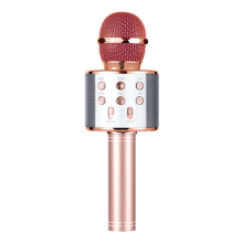 (Rose Gold) winwin Wireless Bluetooth Karaoke Microphone for Kids Adult Singing with Record Function