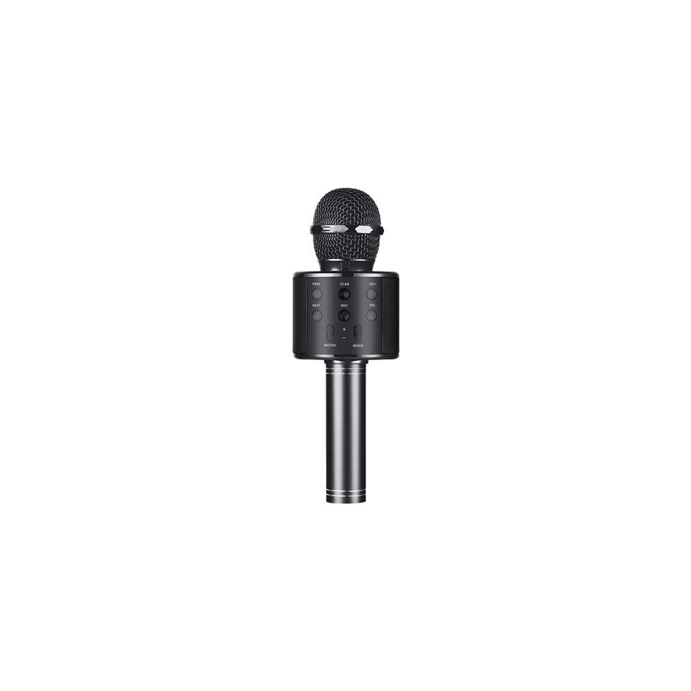 (Black) winwin Wireless Bluetooth Karaoke Microphone for Kids Adult Singing with Record Function