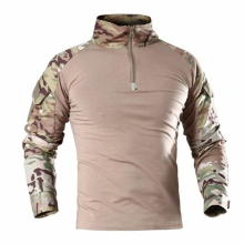 Mens Outdoor Tactical Hiking T-Shirts Military Army Camouflage Long Sleeve Climbing Shirt Male Breathable Sport Clothes