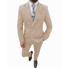 Men?s 2 Pieces Silm Fit Bussines Men Suit Normal Double Breasted For Wedding Groomsmen (Blazer+Pants) Customization