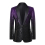 HOO Mens Singer Stage Performance blazer Gradient Sequined blazers 4