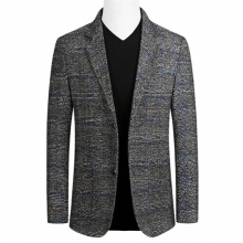 Spring Men Blazers Mens Single-Breasted Suit Jacket costume homme Male Business Casual Plaid Blazers Coat Clothing