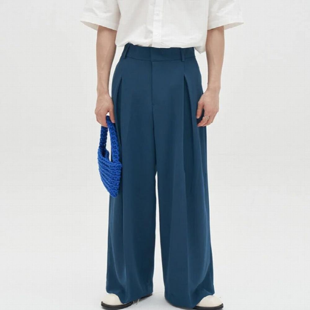 Casual Men Loose Suit Pants Versatile Wide Leg Pants High Waist Straight Trousers Male Spring Long Pants 2705-image-OPC-PCQPVP5-NEW