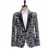 Mens Leopard Print and Sequin Changing blazer Stage Performance Host Singer blazers 1