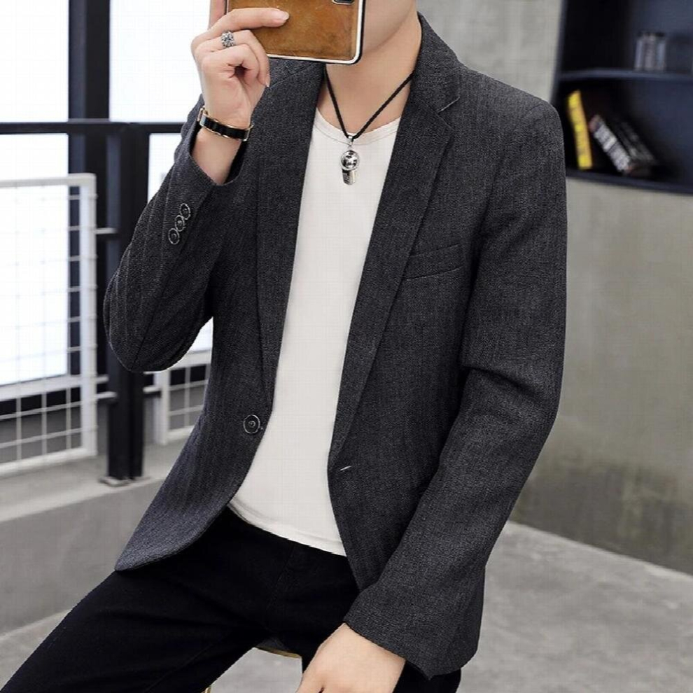 Spring and Autumn Suit Male Style Slim Small Suit Youth Casual Jacket Male Spring and Autumn Single Top-image-OPC-PCQPVK9-NEW