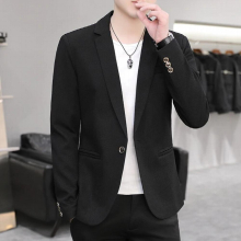 Office Professional Wear Mens Slim Suit Youth Fashionable Personality Jacket Ironing Jacket M-4XL