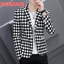 Mens Casual Suit Jacket Young Small Suit Slim Single Jacket Spring Mens Wear S-3XL