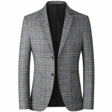 Casual Suits Male Formal Blazers Spring Autumn Mens Blazers British Printed Wedding Business