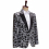 Mens Leopard Print and Sequin Changing blazer Stage Performance Host Singer blazers 2