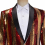 Mens Green Collar Sequined Variable Suit Singer Host Stage Performance Dress 3