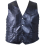Rock Design Genuine Buffalo Leather Vest with Eagle Patch - 2X 1