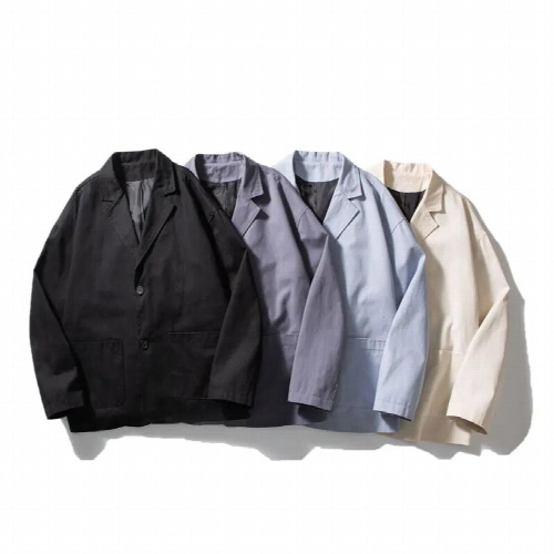 mens spring all-match solid suit casual suit suit jacket casual tide 1