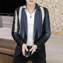 Social Guy Personality Handsome Suit Spring Men Spiritual Clothes Instagram Slim Small Suit