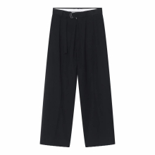 Mens Wear Autumn Streetwear Solid Slim Casual Wide Legs Suit Pants All-match Trousers