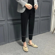 Mens Spring Autumn Casual Pants Handsome Breathable Men Solid Business Long Straight Full Length Pants Trousers B161