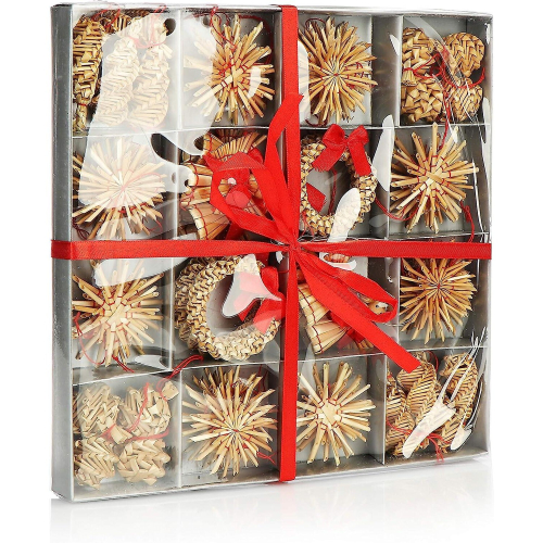56-piece Straw  Set -  Tree rations - Straw Pendants For The  Tree -   Tree Hangings -  rations