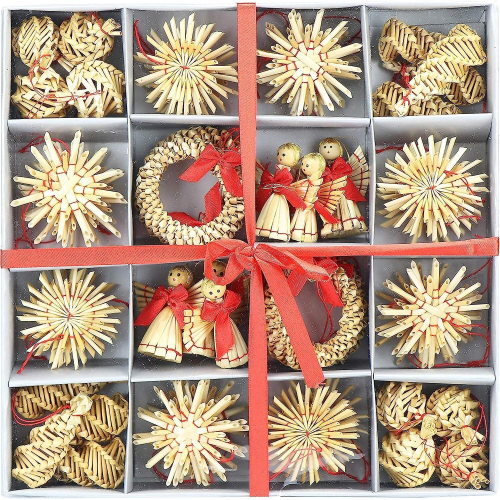 56-piece Straw  Set -  Tree rations - Straw Pendants For The  Tree -   Tree Hangings -  rations 2