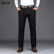Spring Mens Business Casual Suit Pants Male Elastic Straight formal Dress Trousers Plus big Size