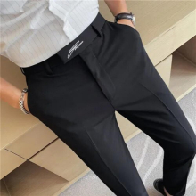 Men Business Dress Pants Style Slim Office Social Suit Pants Casual Trousers Streetwear Clothing 29-36