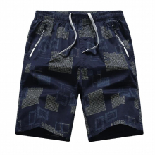 Summer Mens Outdoor Work Cotton Pant Side Pocket Comfortable Breathable Drawstring Overalls