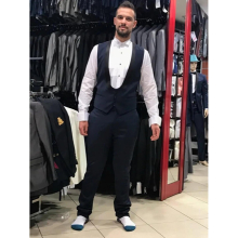 Customize U-Neck Mens Vests Dinner Party Prom Sleeveless Groom Tuxedos Waistcoat K:001