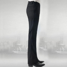 Men Flared Boot Cut Trousers Business Casual Classic British Style Office Comfortable Kahki Slim Formal Suit Bottom Pants